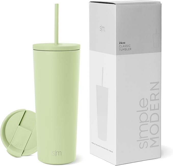 Simple Modern Insulated Tumbler with Lid and Straw