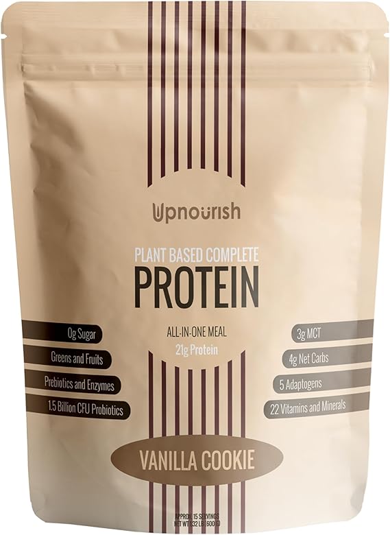UpNourish Vanilla Cookie Vegan Protein Powder