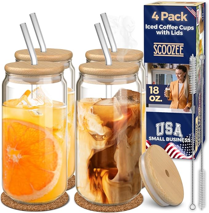 The Ultimate Glass Cups With Lids And Straws