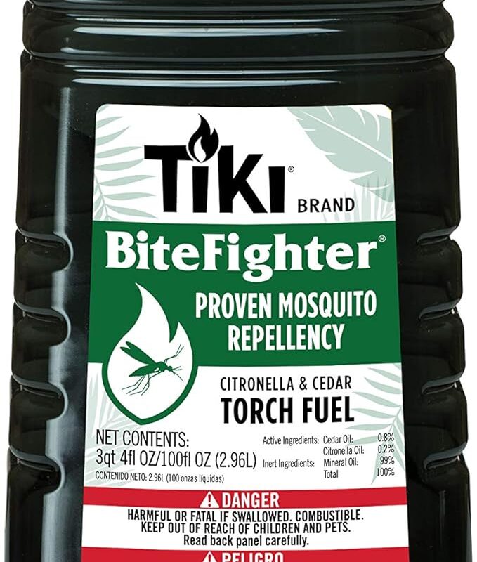 TIKI Brand BiteFighter Mosquito Repellent Torch Fuel for Outdoors, 100 oz, 1216155