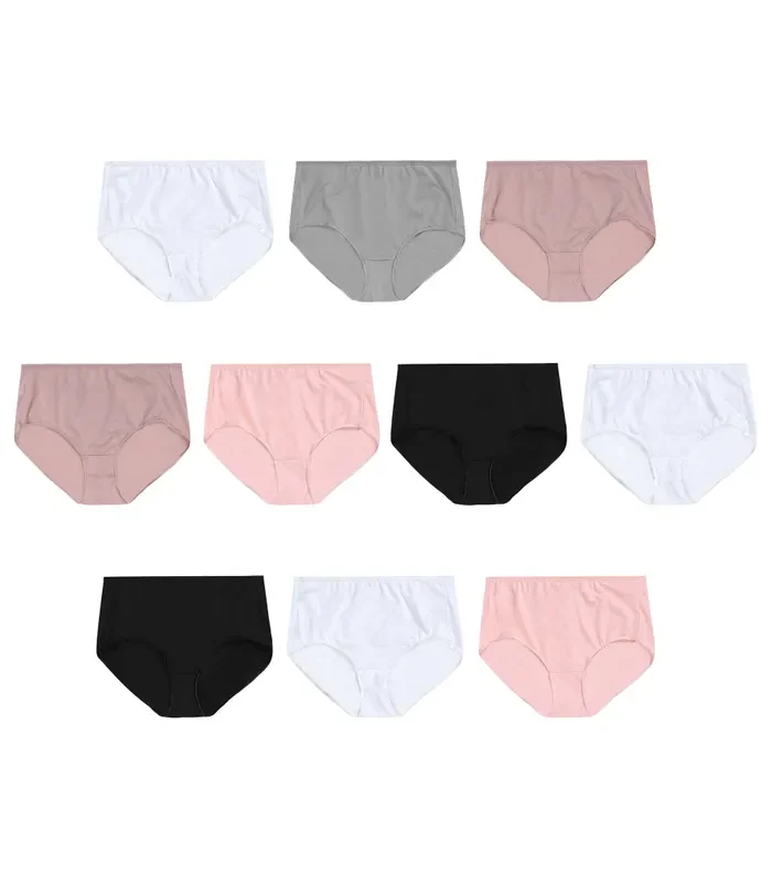Hanes Breathable Mesh Women's Brief Underwear, 10-Pack