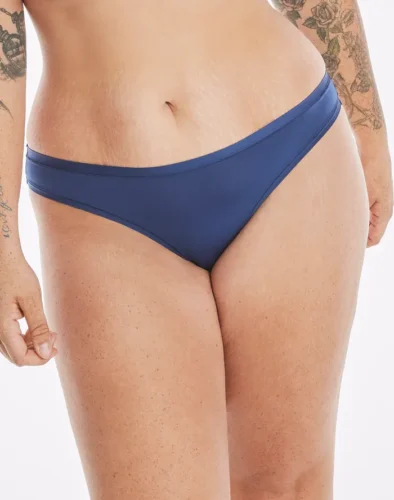 Hanes Women's Super Stretch Microfiber Thong Underwear, Comfort Flex Fit, 6-Pack