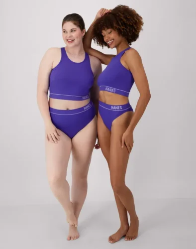 Hanes Originals Women's Seamless Rib Crop Bralette