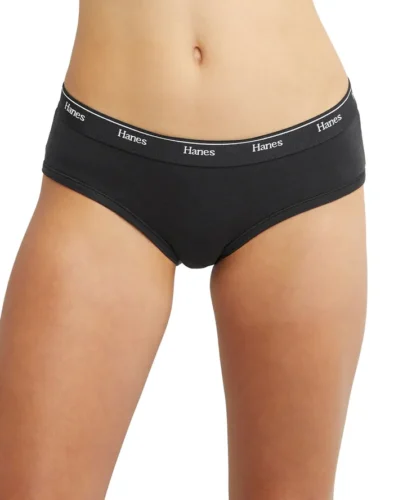 Hanes Originals Women's Hipster Underwear, Breathable Stretch Cotton, 3-Pack