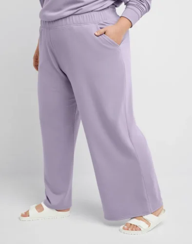 Hanes Originals Women's Fleece Palazzo Pants, 28.5" (Plus Size)